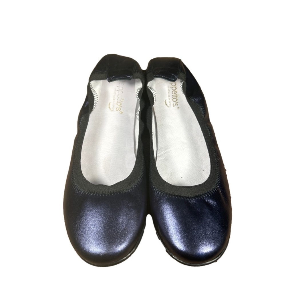 𝅺geppetto’s Midnight Blue Metallic Flats